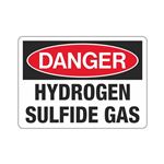 Danger Hydrogen Sulfide Gas Sign